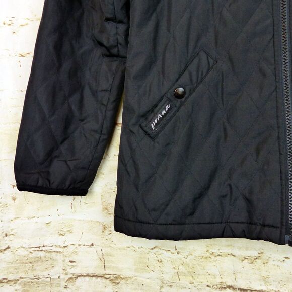 prAna Jacket Womens S Black Full Zip Fleece Line Lightweight Coat Gorpcore FLAW - Picture 6 of 15